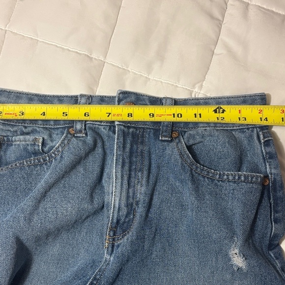 Sincerely Jules High Waisted Straight Wide Leg Frayed Hem Jeans - Picture 6 of 11